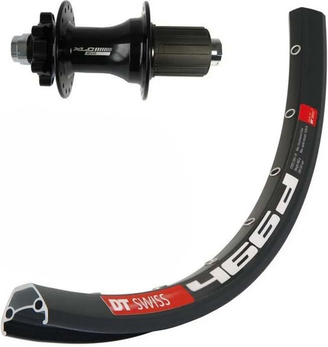 XLC DT Swiss 466D Evo 27.5" Achterwiel - 12x142mm - Zwart