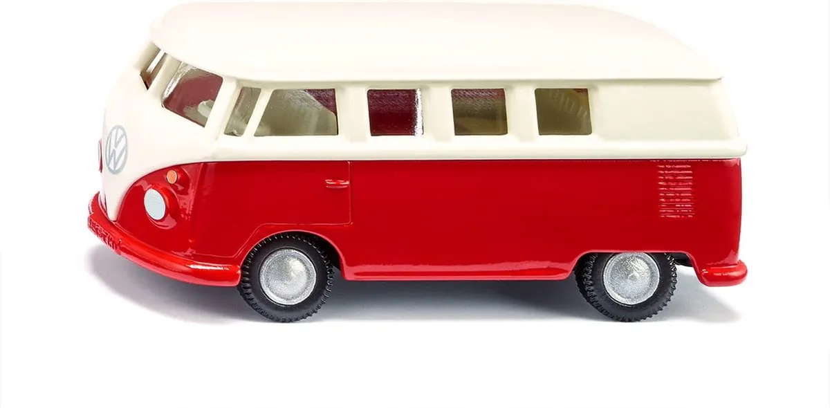 SIKU 2361 VW T1 Bus 1:50 Modelauto - Rood/Wit