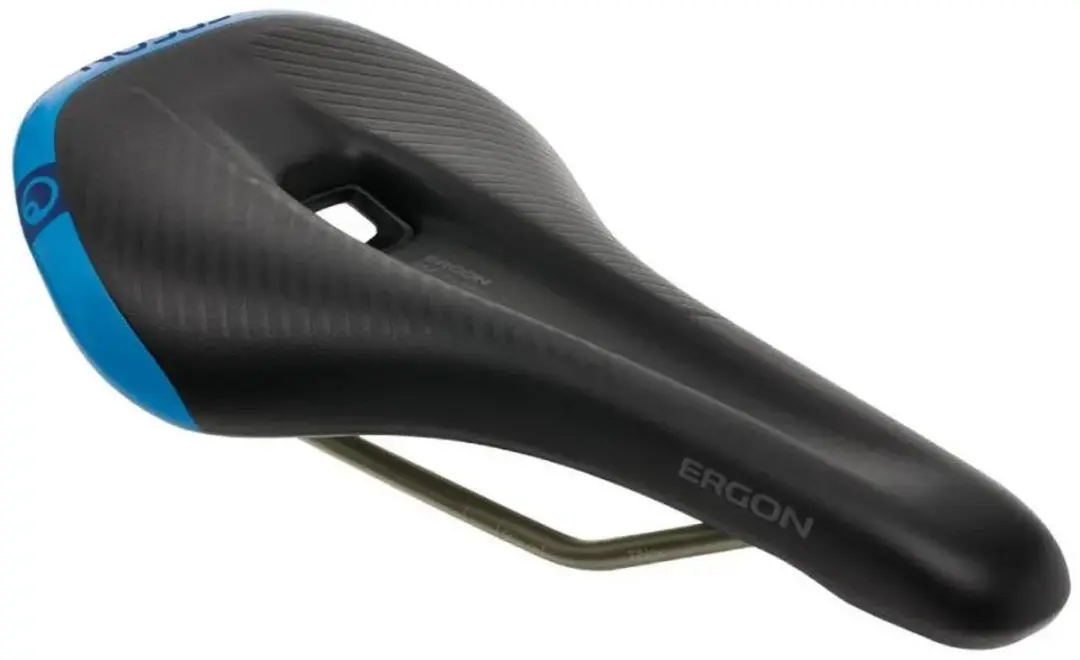 Ergon SM Pro Zadel Heren - Mountainbike - M/L - Zwart/Blauw