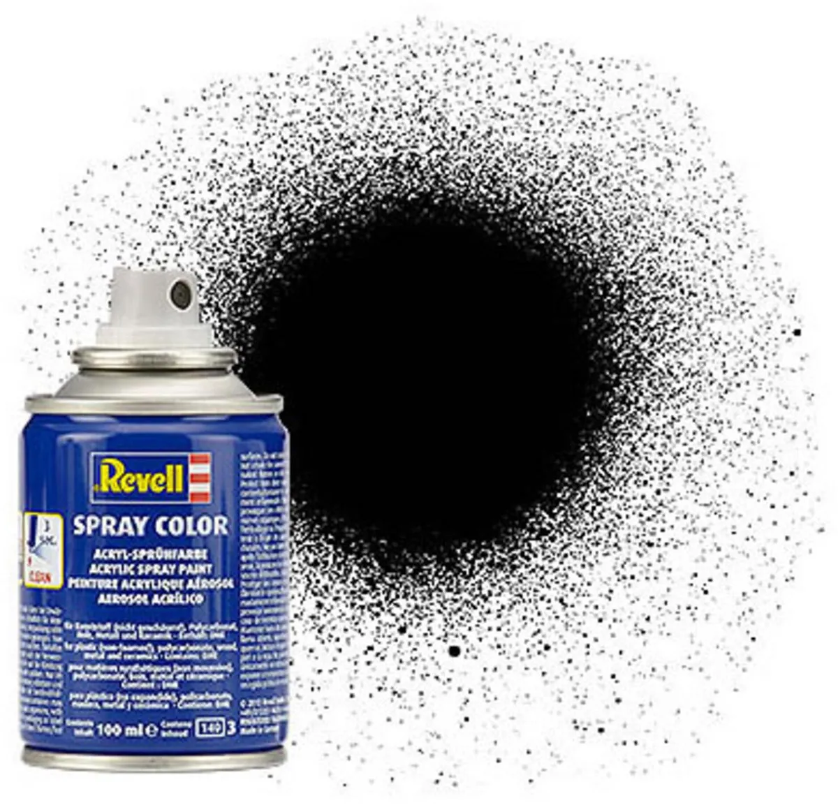 Revell Hobbyverf Acryl Spray #302 Zwart 100ml
