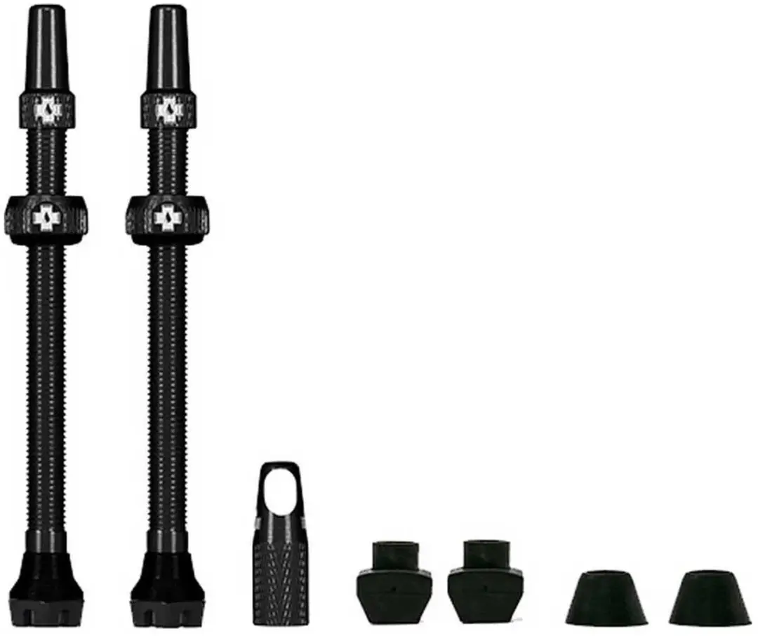 Muc-Off Tubeless Valve Kit V2 - 2 Stuks - 80mm - Zwart