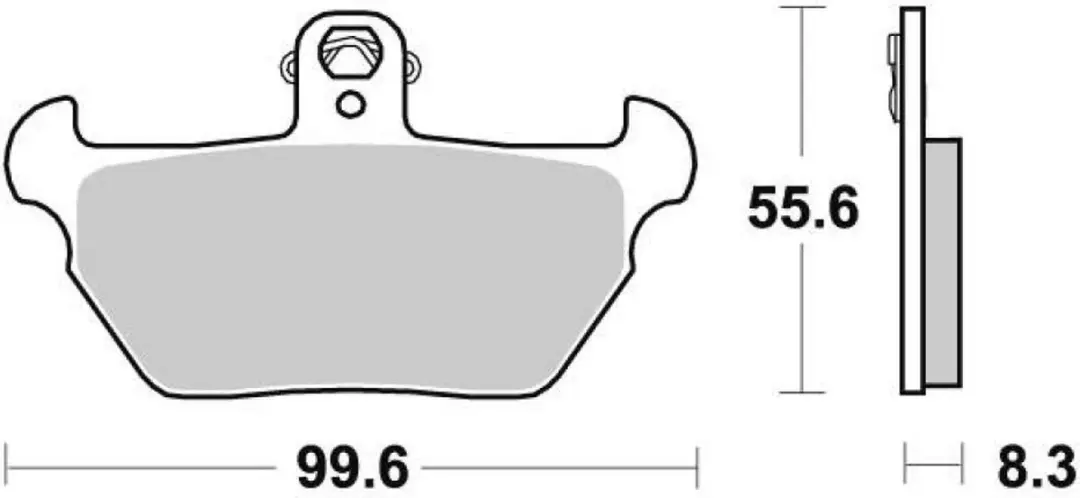 SBS Voorremblokken - Paar - Oranje