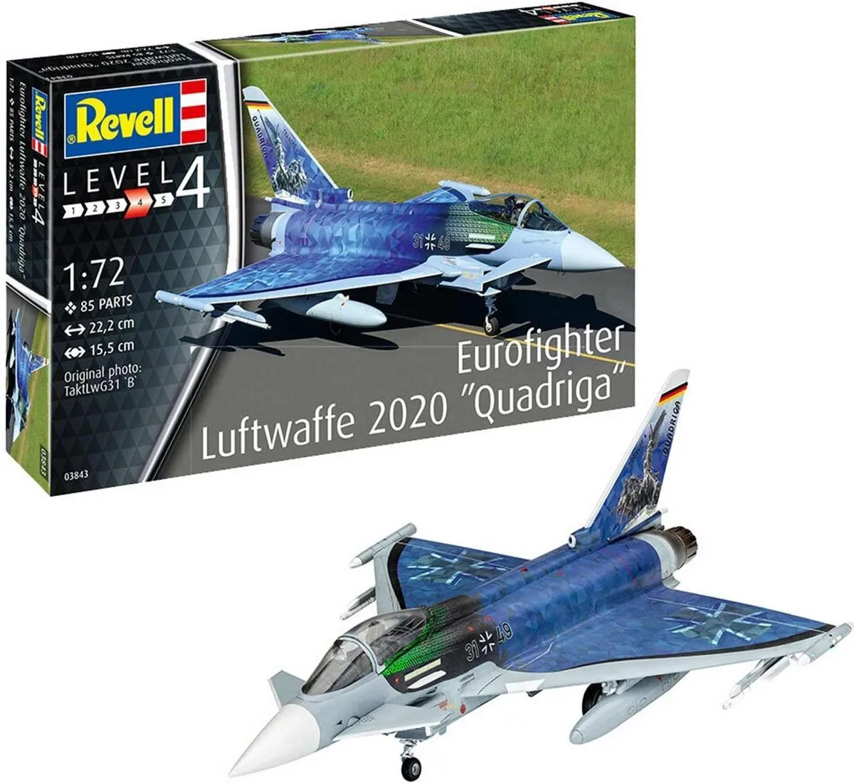 Revell 03843 Eurofighter Luftwaffe 2020 Quadriga Modelbouwpakket 1:72