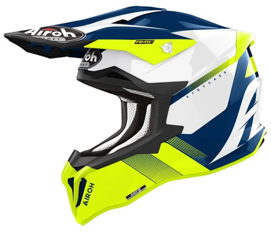 Airoh Strycker Blazer Geel Offroad Helm