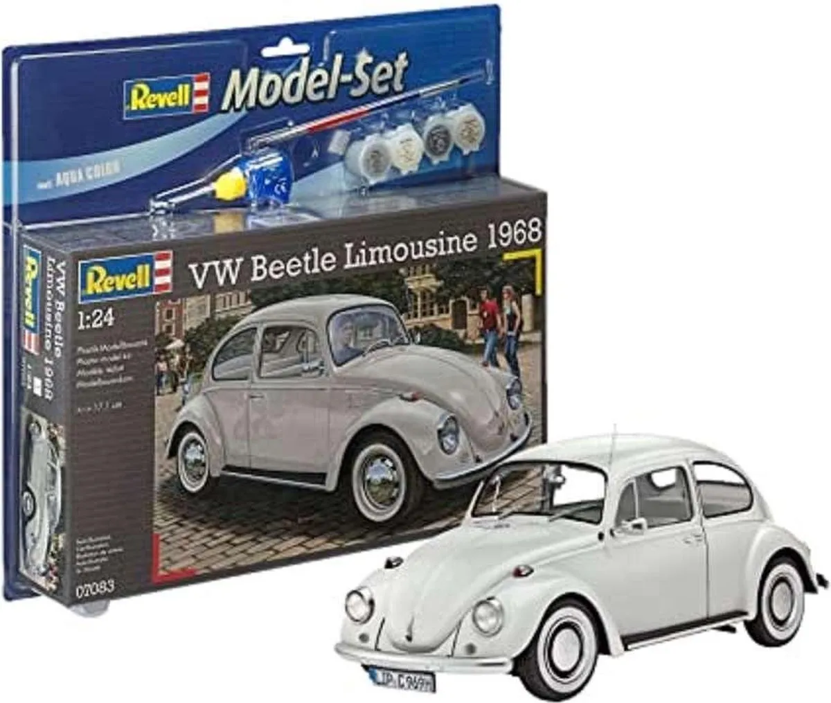 Revell 67083 Volkswagen Beetle 1968 Modelbouwpakket - 1:24 - 125 Onderdelen