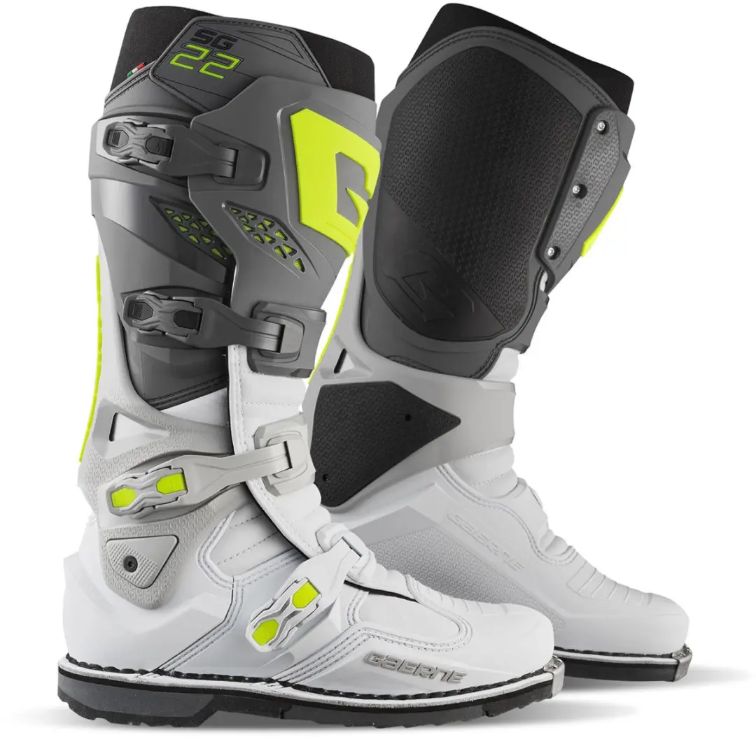 Gaerne SG-22 Grijs Wit Crosslaarzen