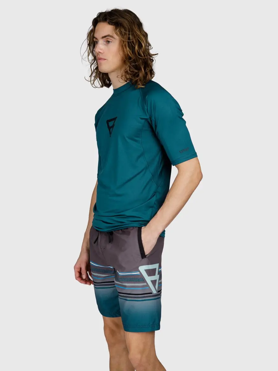 Brunotti Waveguard Rashguard Mediterranea - Heren UV-shirt UPF 50+ - XXXL
