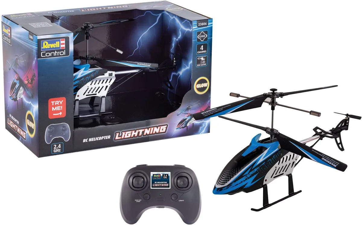 Revell RC Helikopter Lightning 23806 - Blauw - 2,4GHz