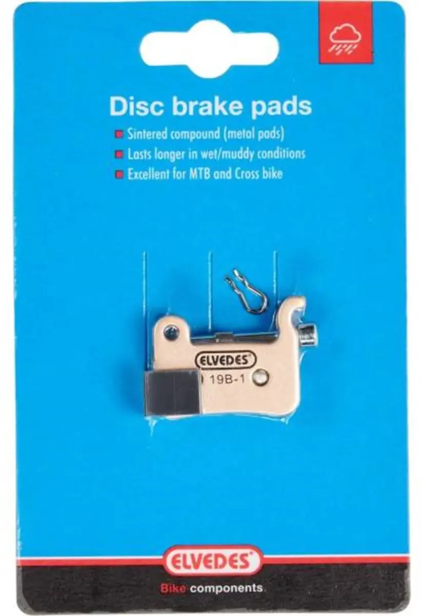 Elvedes Organische Schijfremblokken per paar - Grijs - Shimano/TRP