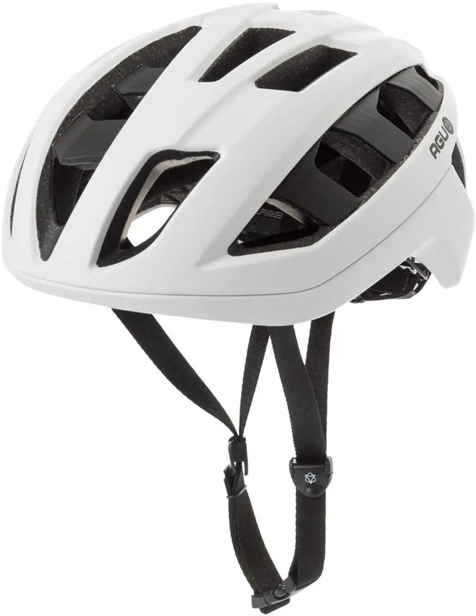AGU Sleek Fietshelm - 10 Ventilatieopeningen - Wit - S/M