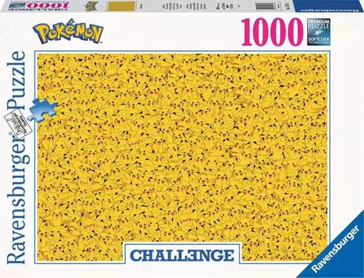 Ravensburger Pokémon Challenge Pikachu Puzzel 1000 Stuks