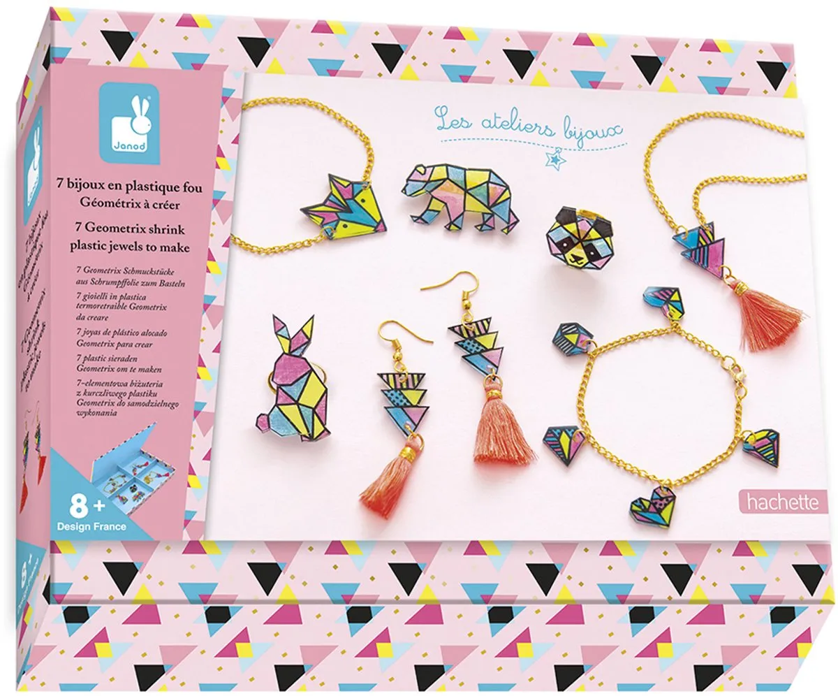 Janod Atelier Bijoux Sieraden maken Geometrische vormen - 15 Stuks - afbeelding 6 van 6