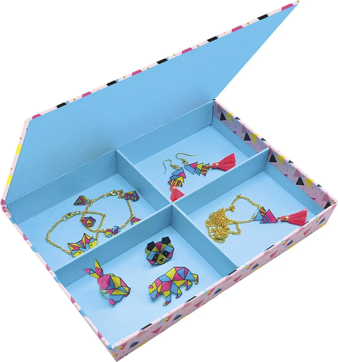 Janod Atelier Bijoux Sieraden maken Geometrische vormen - 15 Stuks