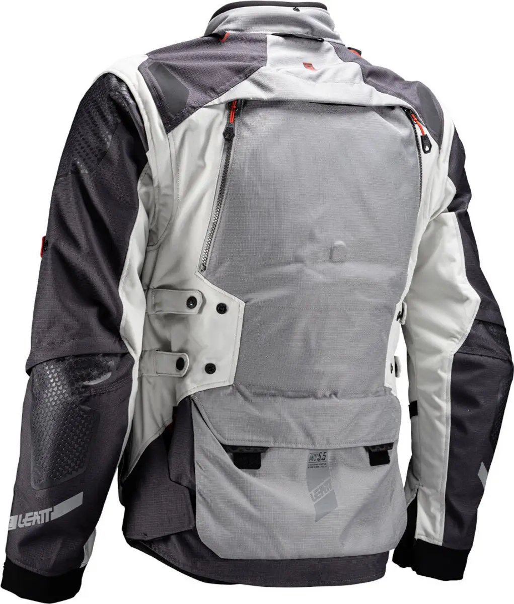 Leatt ADV MultiTour 5.5 IJzer Grijs Rood Waterdichte Textieljas 3XL