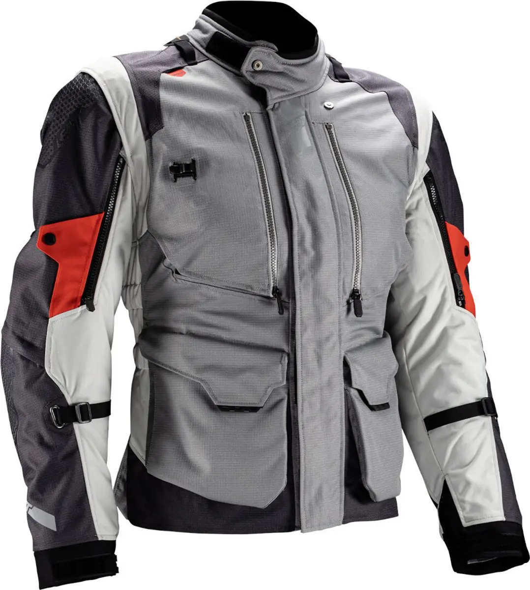 Leatt ADV MultiTour 5.5 IJzer Grijs Rood Waterdichte Textieljas 3XL