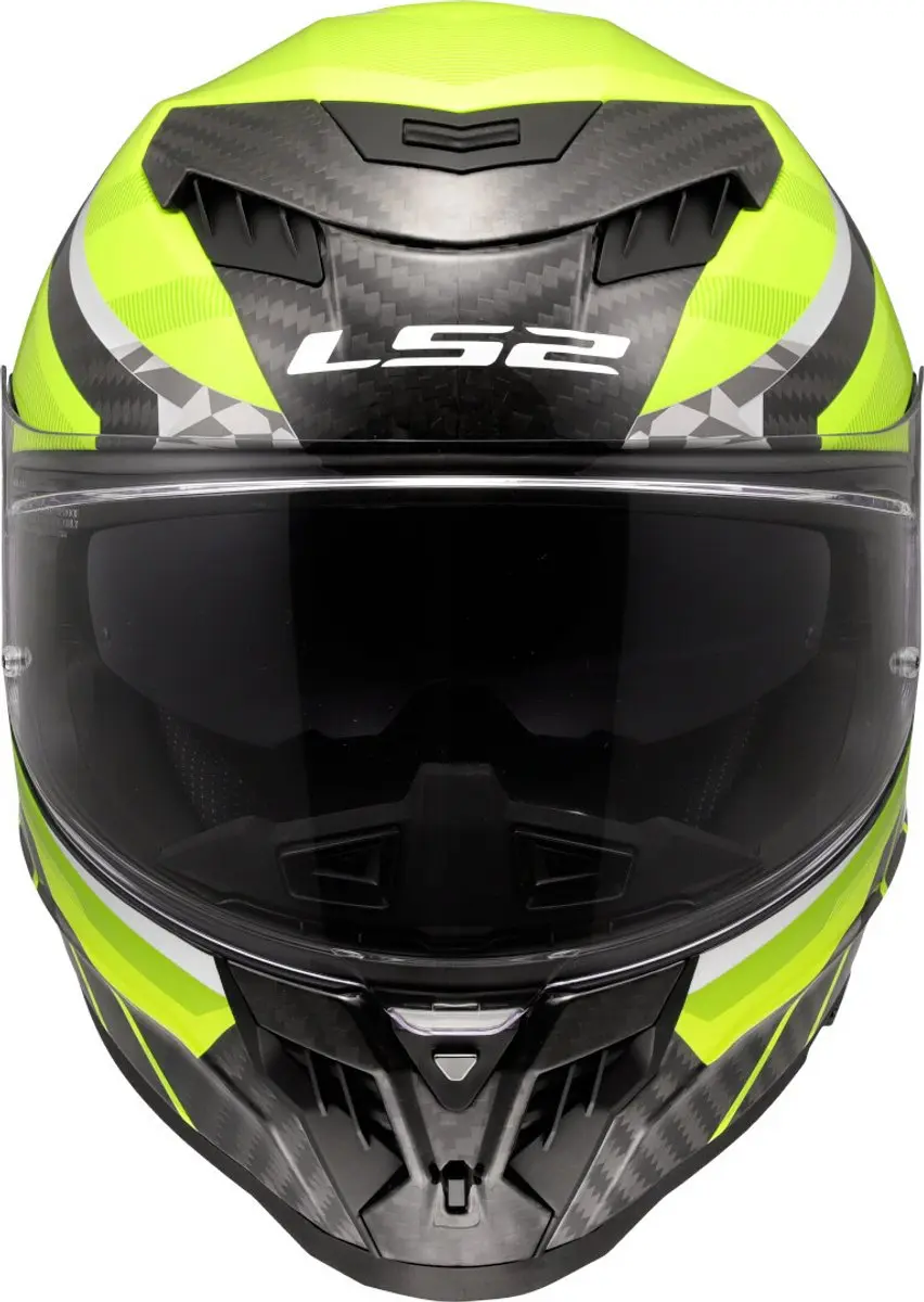 LS2 FF807 Dragon Trax H-Vis Integraalhelm - Maat M - Geel