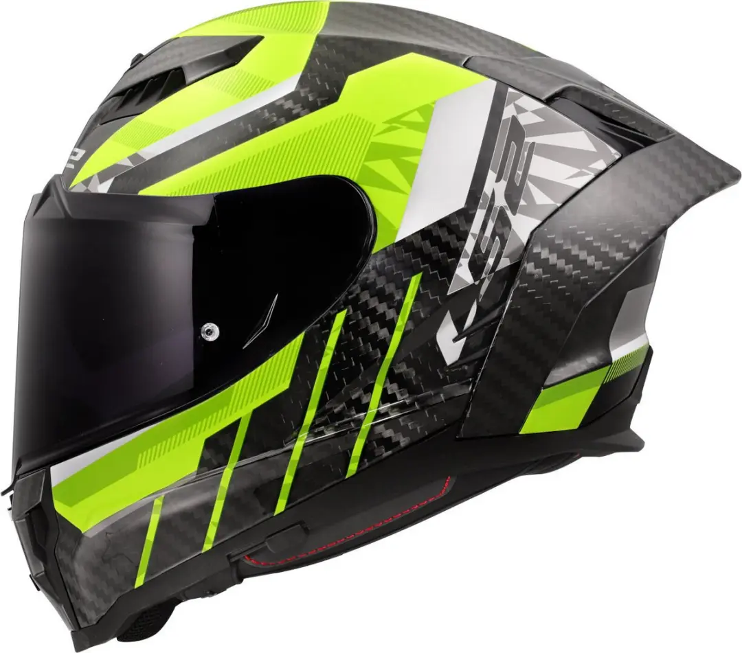LS2 FF807 Dragon Trax H-Vis Integraalhelm - Maat M - Geel