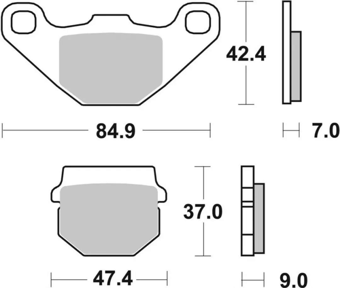 Brembo Plaquettes de frein 07KA0717 - Aprilia Tuono 125 - Blauw