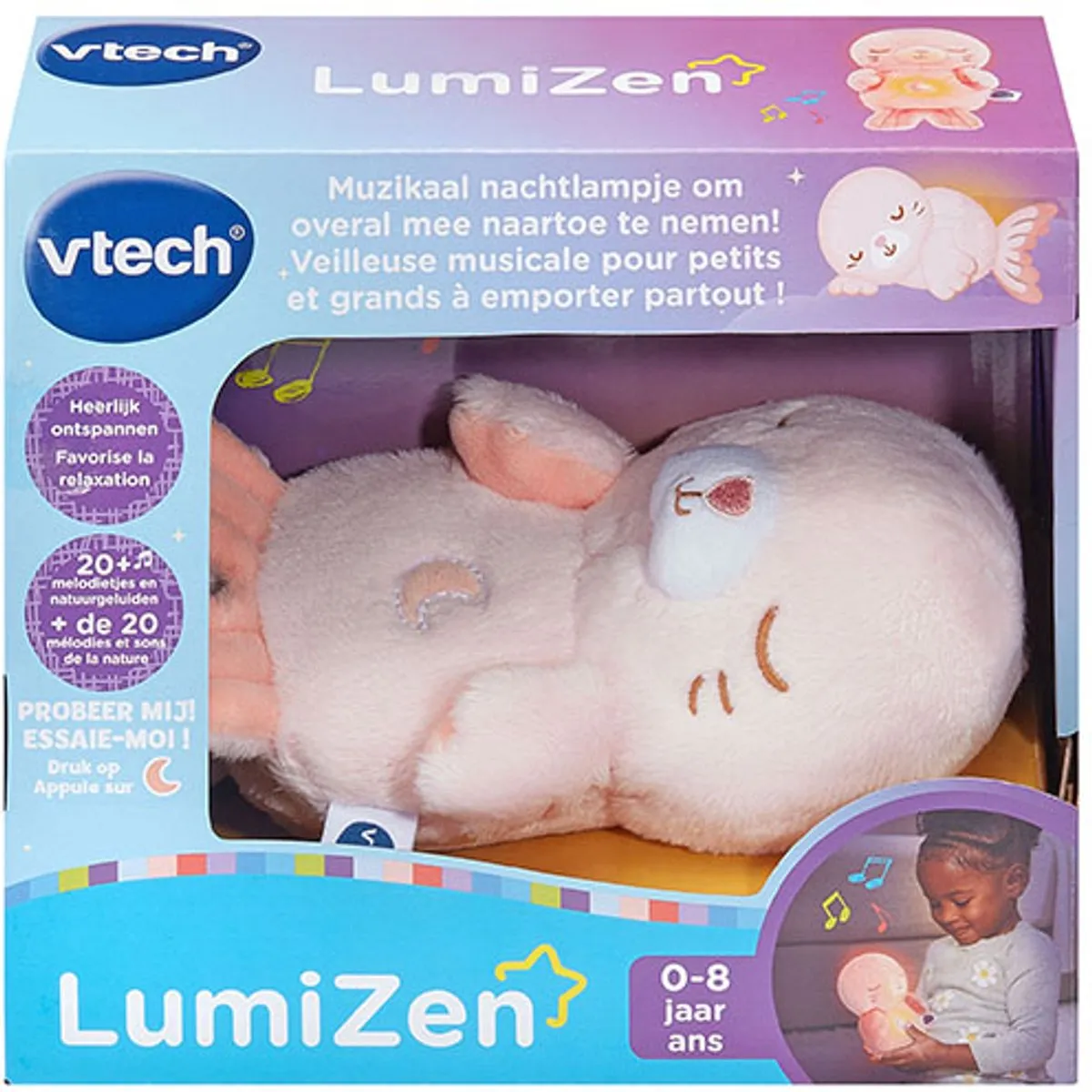 VTech LumiZen Zeehond Nachtlampje - Roze