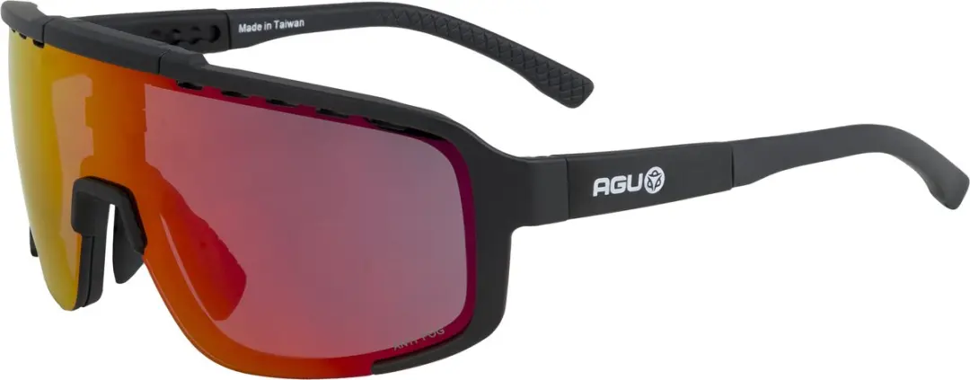 AGU Bold 2.0 Sportbril - Rode Lens - Zwart
