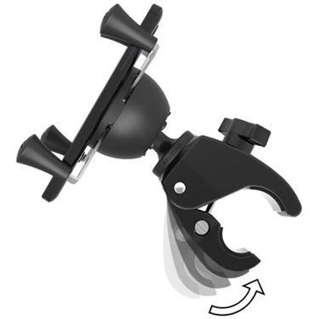 RAM Mounts X-Grip Tough-Claw Telefoonhouder - 360° Draaibaar - Zwart