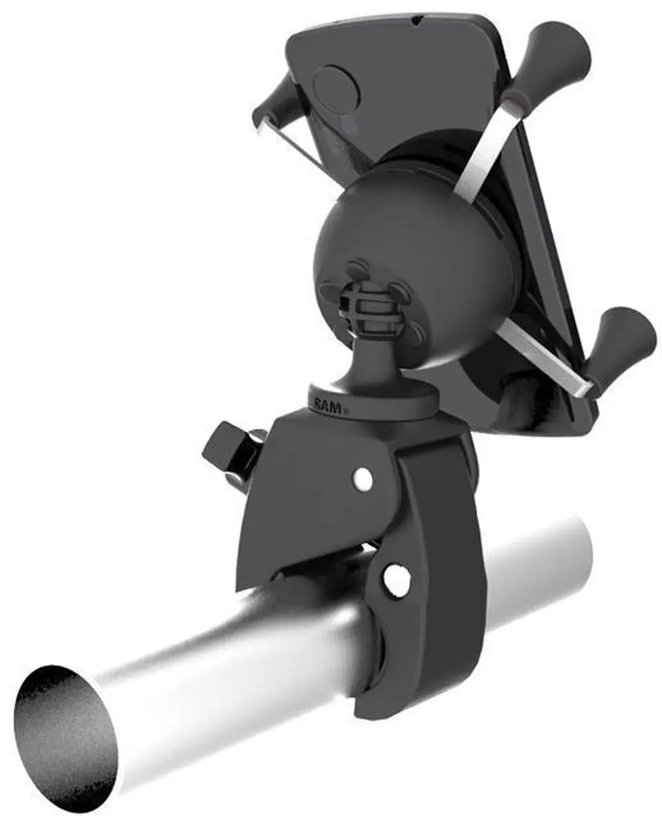 RAM Mounts X-Grip Tough-Claw Telefoonhouder - 360° Draaibaar - Zwart
