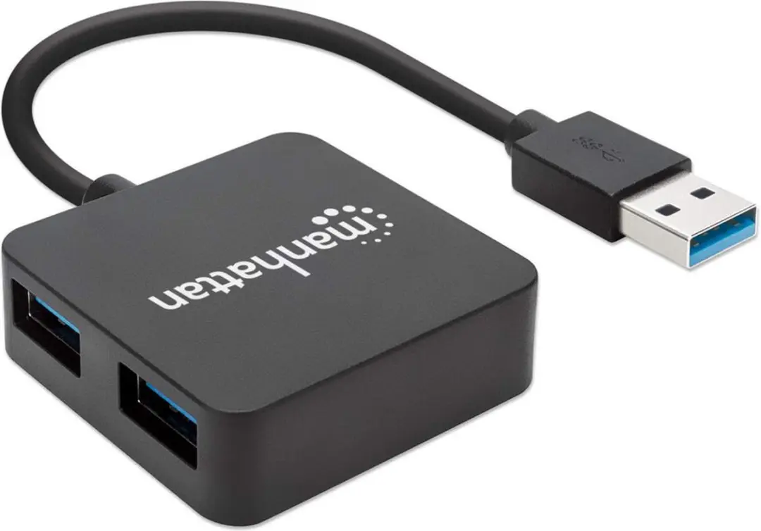 Manhattan 162296 USB-hub 4 Poorten USB 3.0 - Zwart - afbeelding 3 van 6