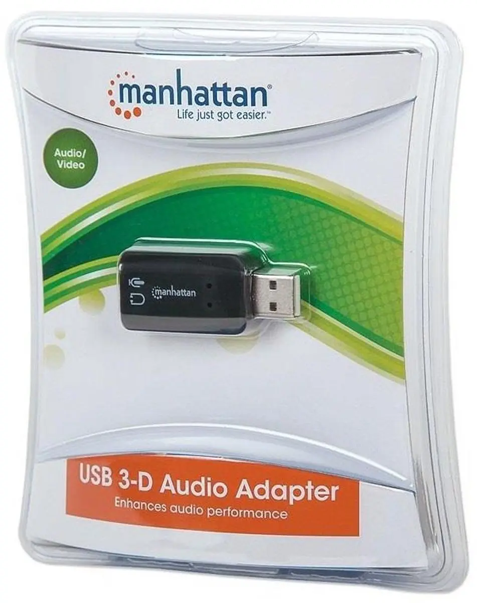 Manhattan Externe Geluidskaart 5.1 USB 2.0 - Zwart - afbeelding 6 van 6