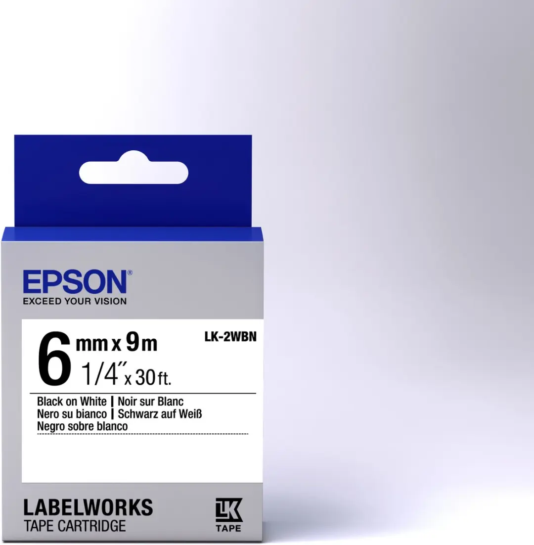 Epson LK-2WBN Labelprinter - Wit/Zwart