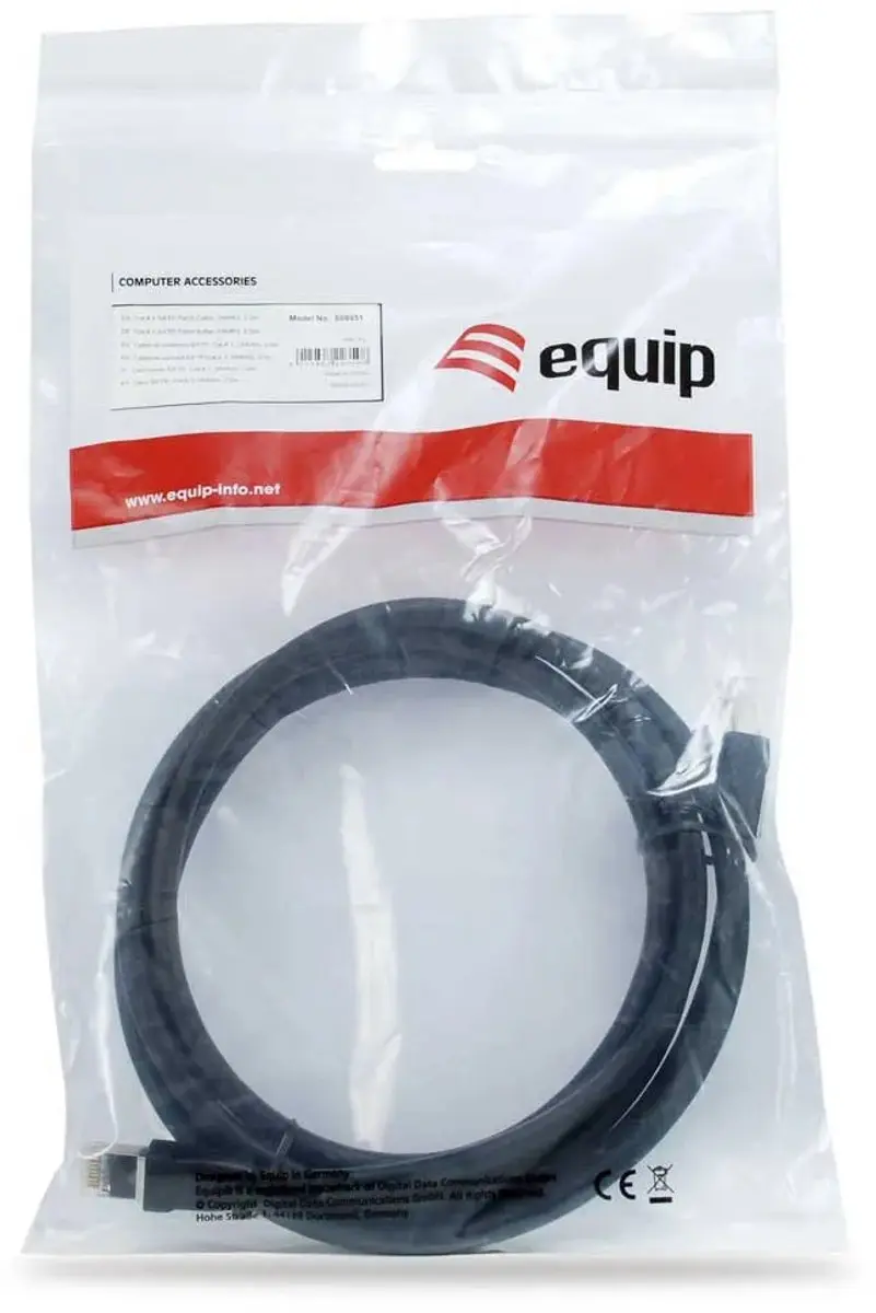 Equip Cat8.1 S/FTP Patchkabel 5m - Zwart - afbeelding 3 van 5