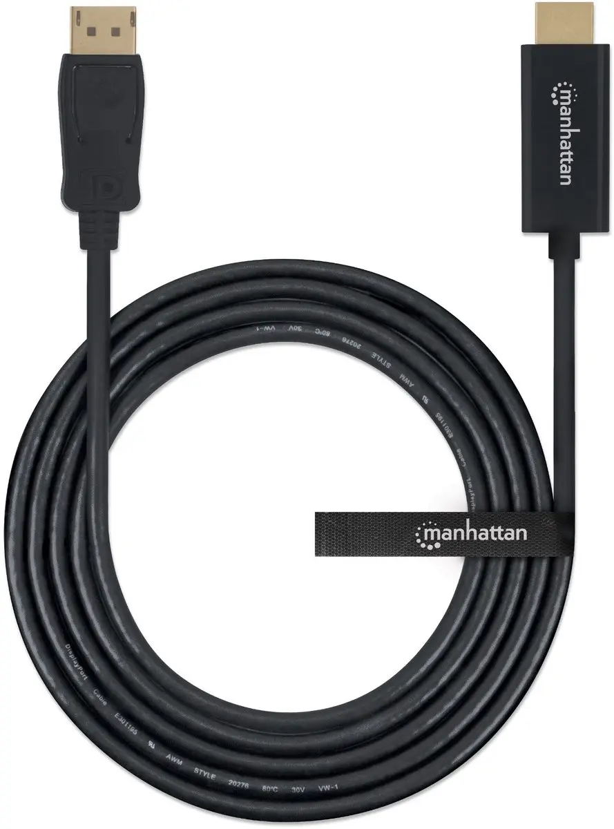 Manhattan 152679 DisplayPort naar HDMI Adapterkabel 1.80m - Zwart