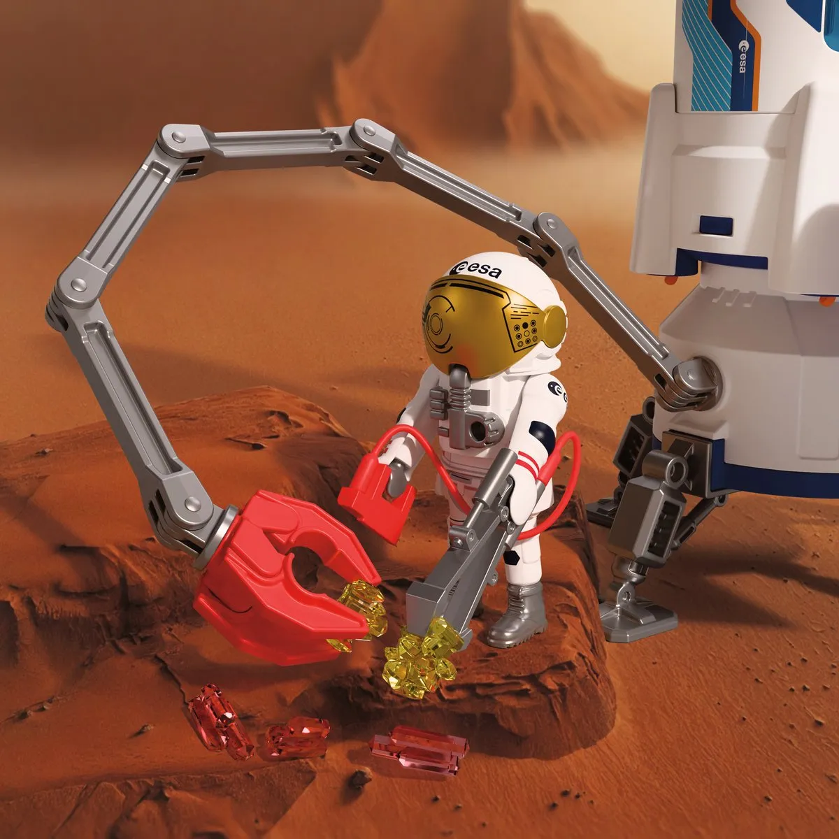 Playmobil Space ESA Mars Research Rocket 72011 - Meerkleurig