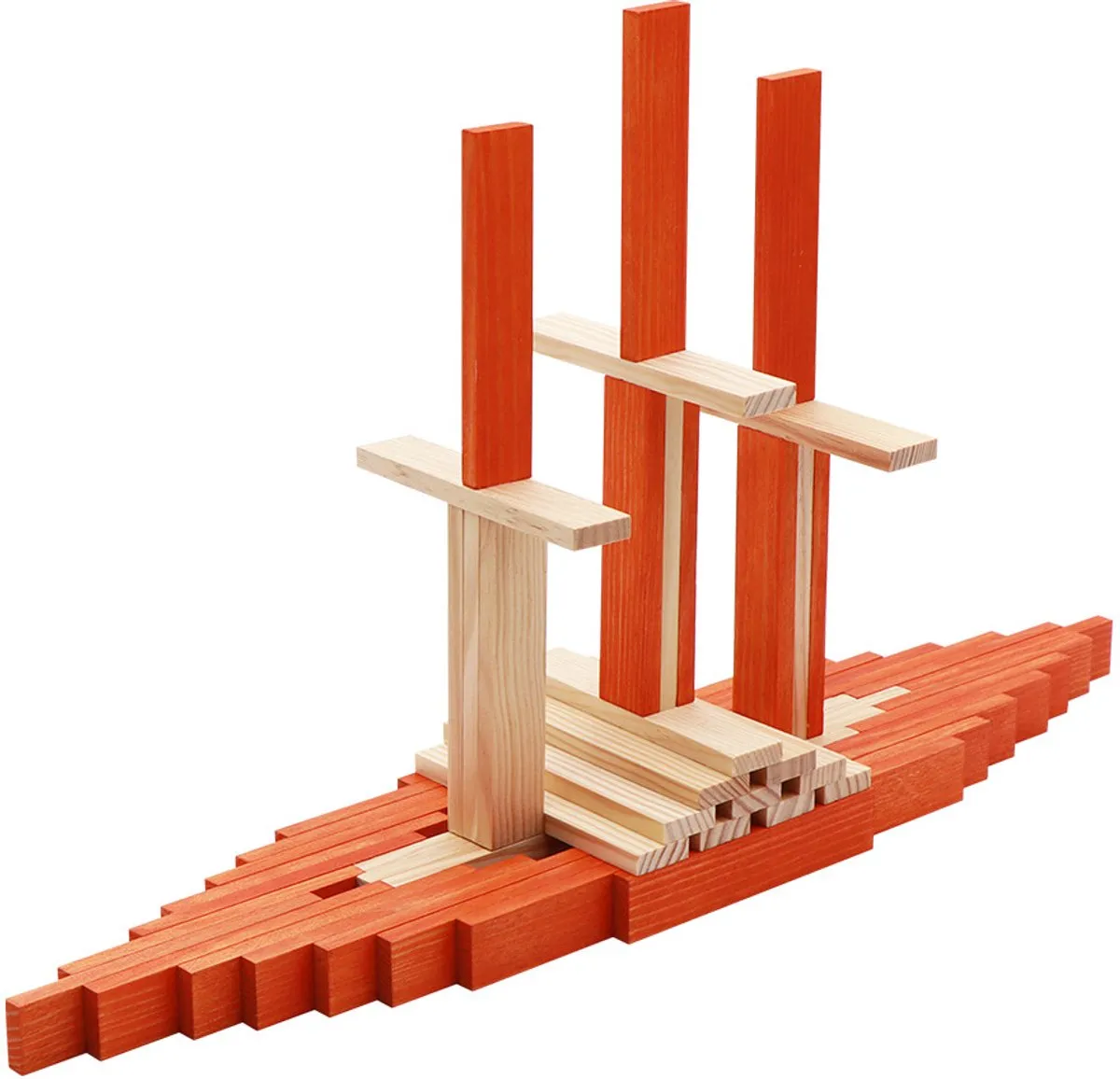 KAPLA Constructiespeelgoed Oranje - 40 Plankjes