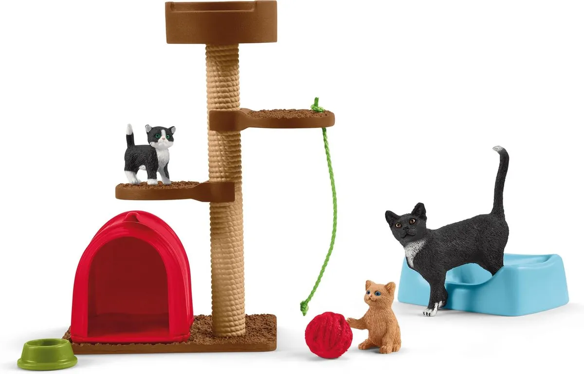 Schleich Farm World Wandeling Katje Speelfigurenset 9-delig - Multi Color