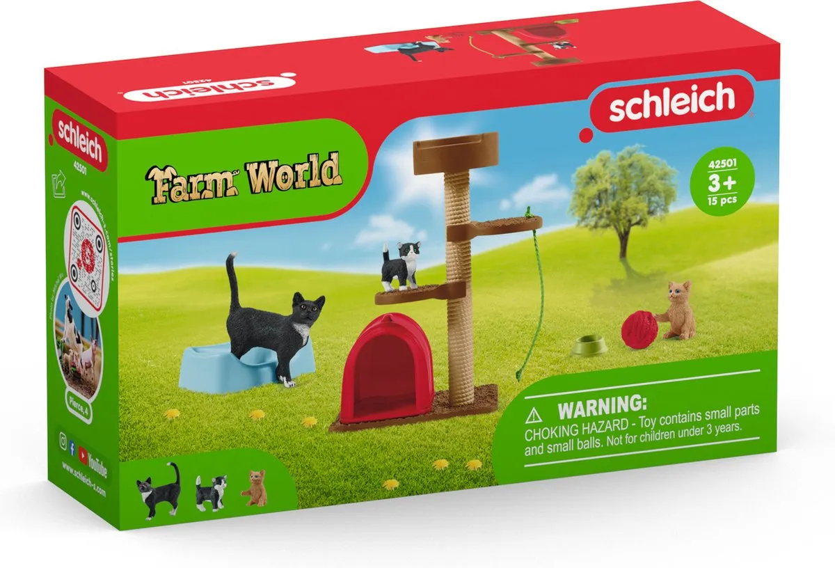 Schleich Farm World Wandeling Katje Speelfigurenset 9-delig