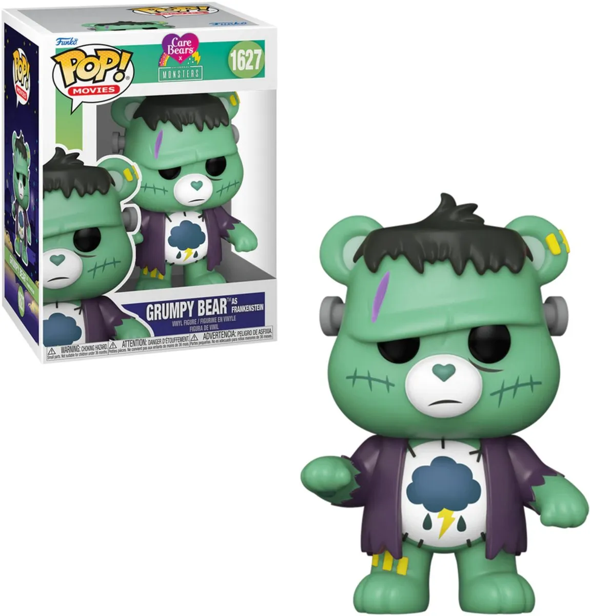 Funko Care Bears x Universal Monsters Grumpy Bear Frankenstein Pop!