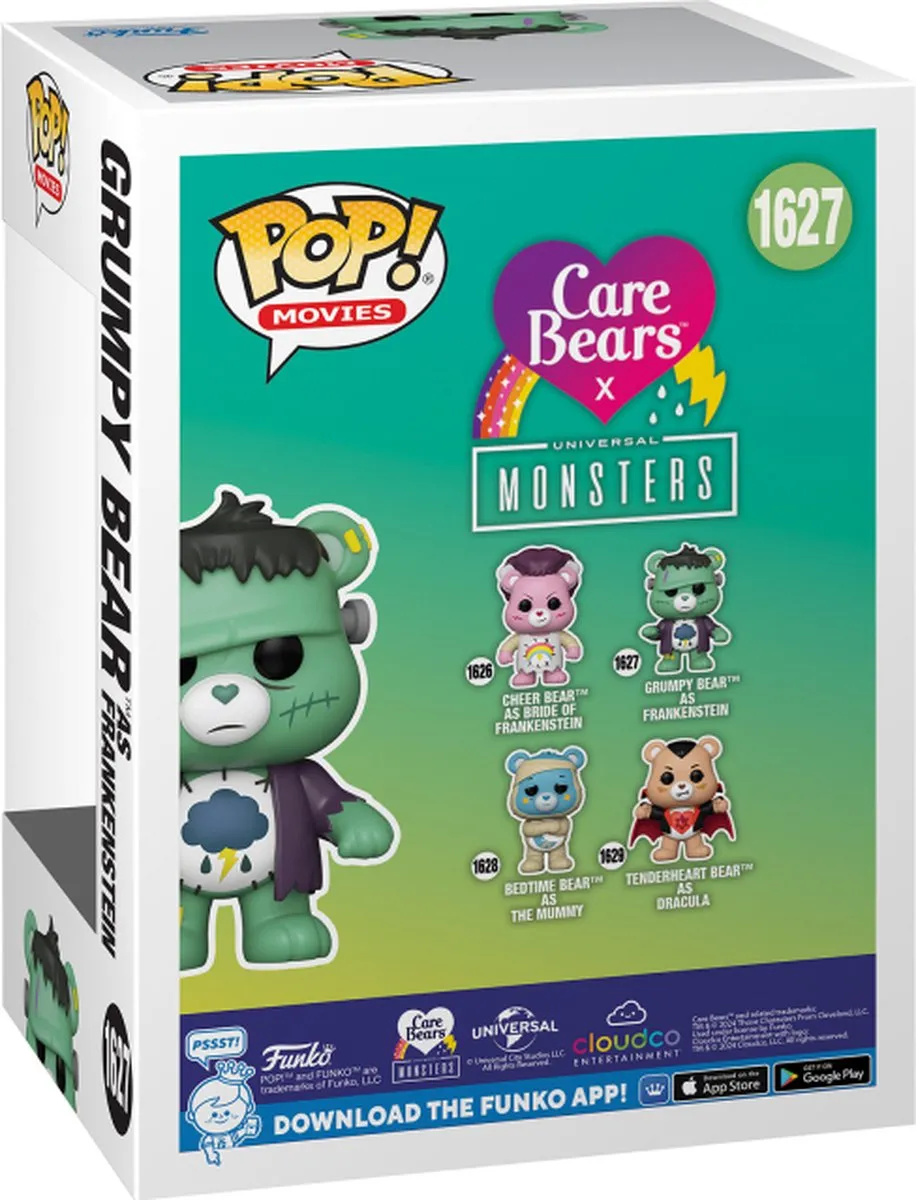 Funko Care Bears x Universal Monsters Grumpy Bear Frankenstein Pop! - 1627