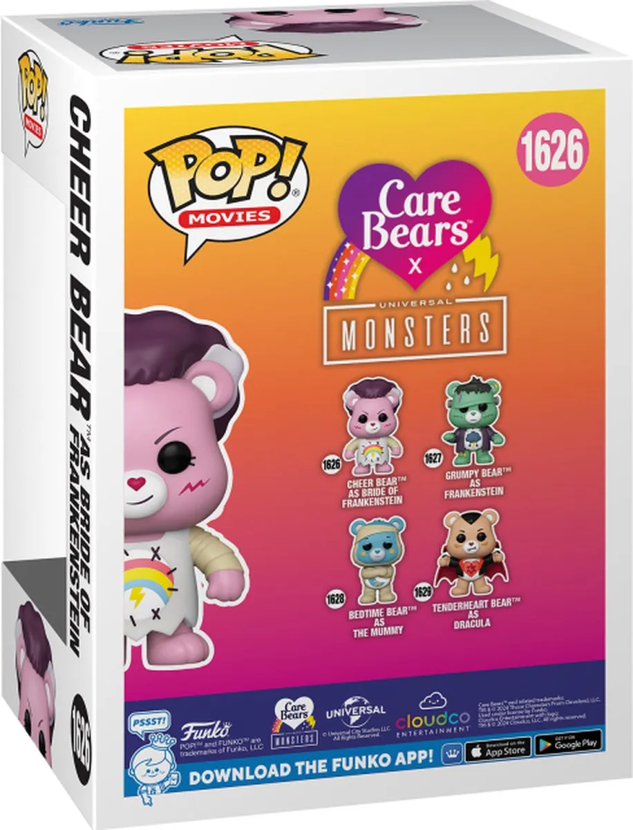 Funko Pop! Cheer Bear als Bride of Frankenstein - multicolor