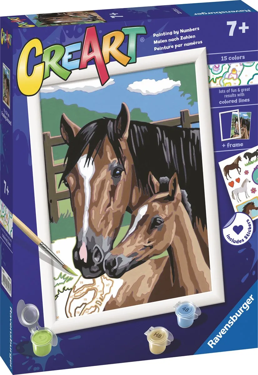 Ravensburger CreArt Foaling Around Schilderen op nummer