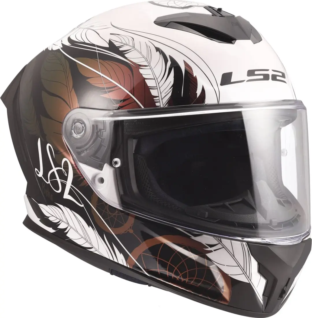 LS2 FF820 Rapid III Boho Helm - L - Zwart/Rosa/Wit