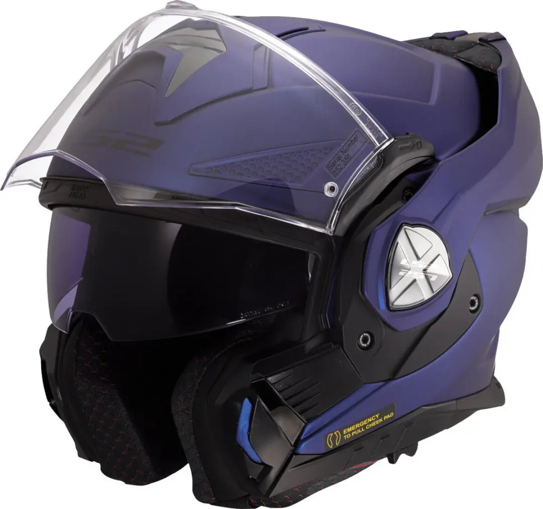 LS2 FF901 Advant X Solid Navy Systeemhelm - Maat XS