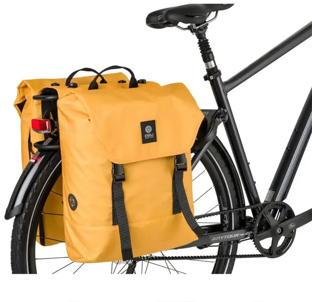 AGU Essentials DWR Dubbele Fietstas Urban Klickfix - 36L - Zwart