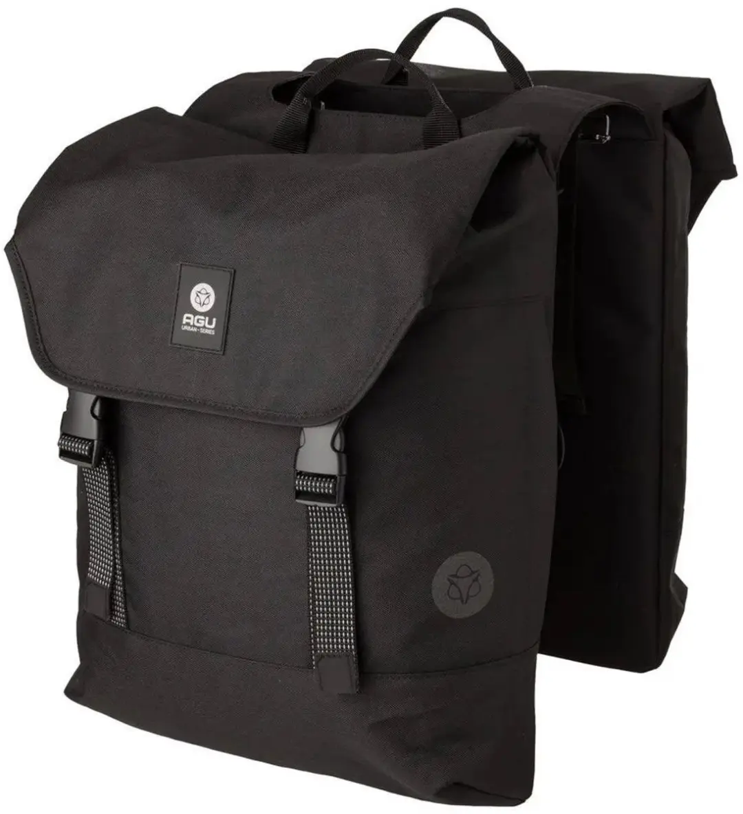 AGU Essentials DWR Dubbele Fietstas Urban Klickfix - 36L - Zwart