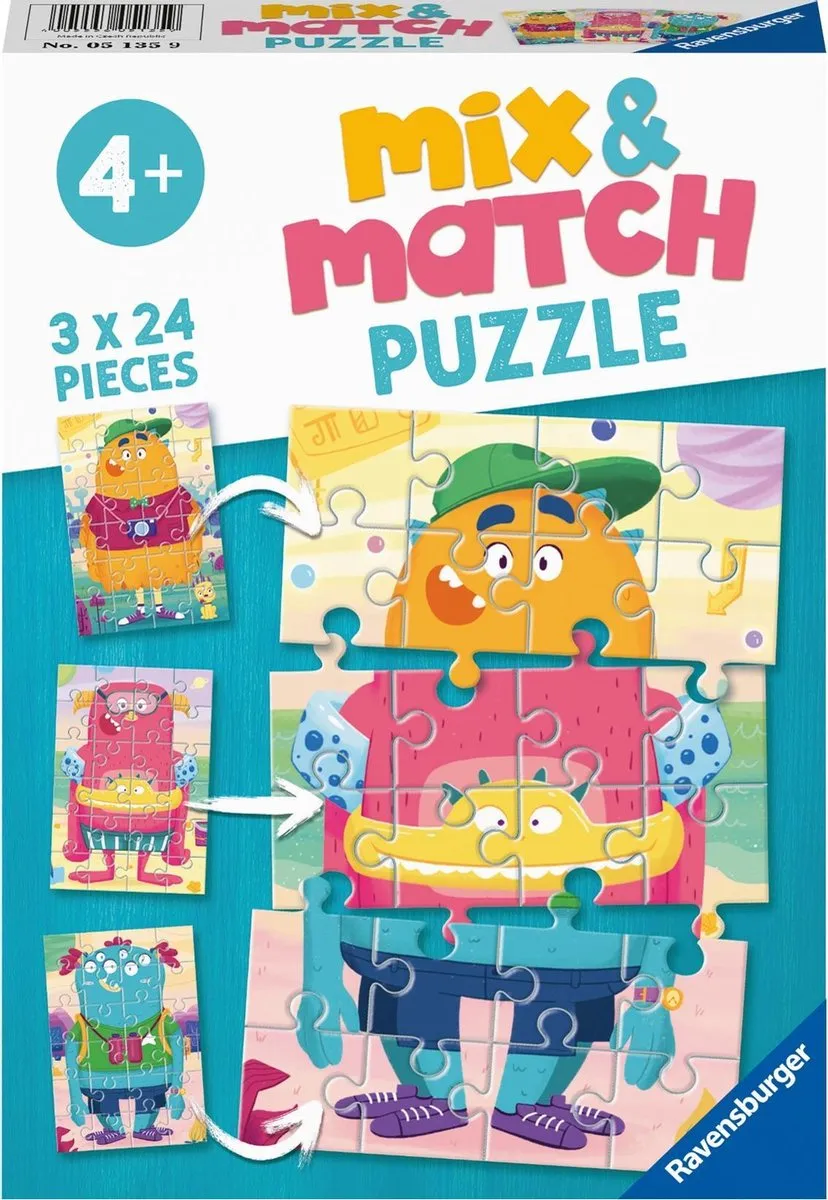 Ravensburger Mix & Match Monsters Puzzel