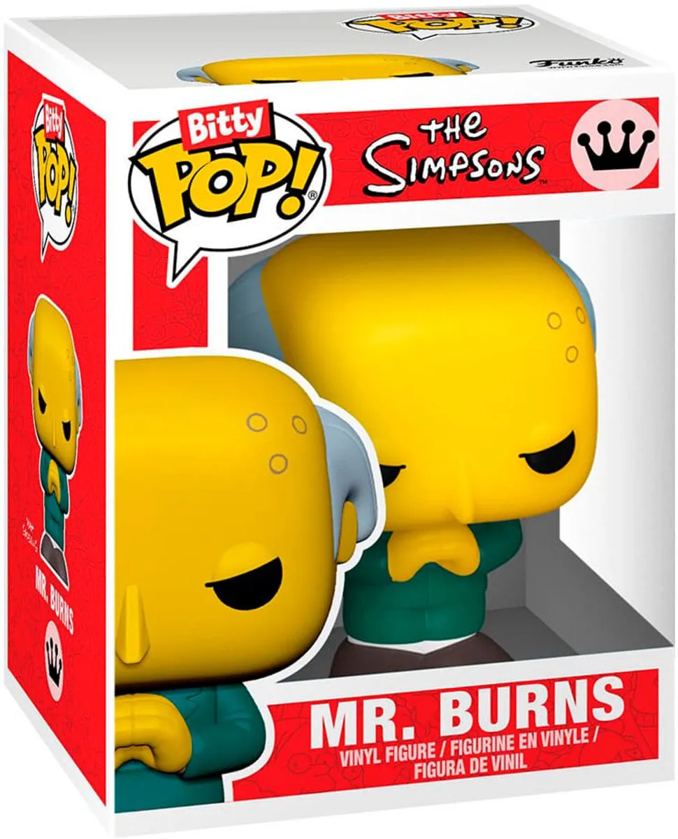 Funko Bitty Pop! The Simpsons - Bart Simpson/Mr. Burns/Krusty the Clown - Multicolor