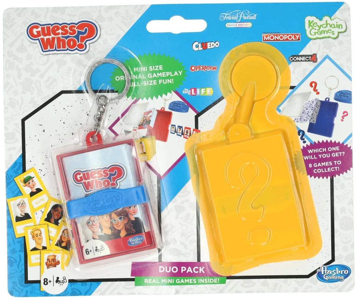 Hasbro Mini Game Sleutelhanger Wie is het?