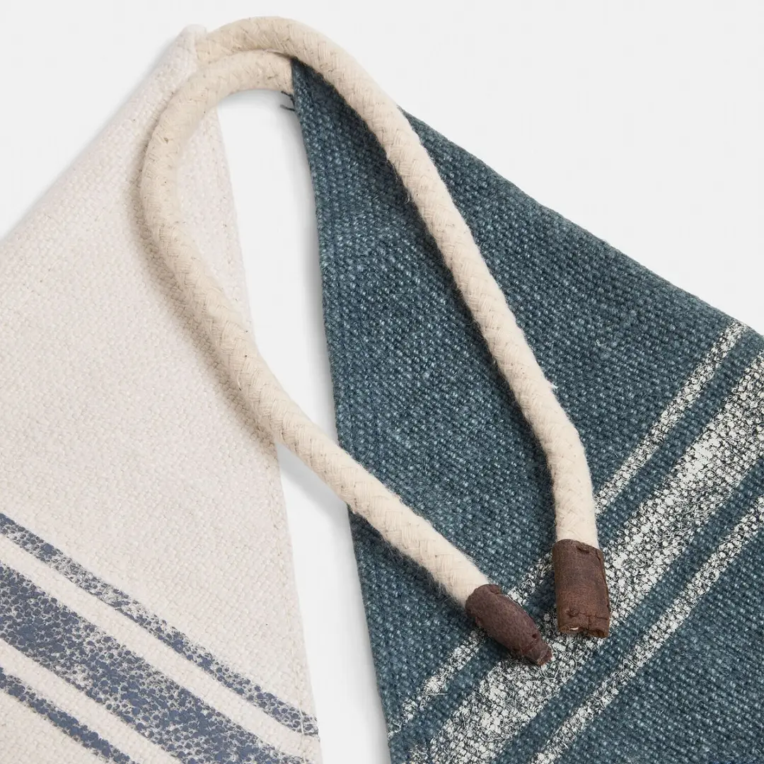 Loberon Pawera Hondensjaal - Set van 2 - Blauw/Crème