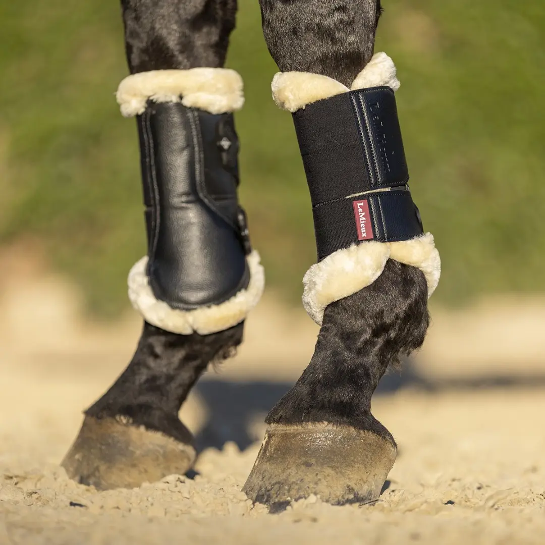 Lemieux Fleece Edge Beenbeschermers XL - Wit-beige