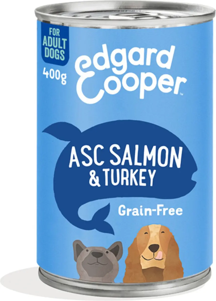 Edgard & Cooper Natvoer Salmon & Turkey 400g