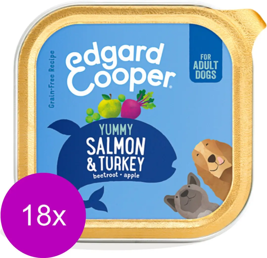 Edgard & Cooper Kuipje Vers Vlees Hondenvoer Zalm